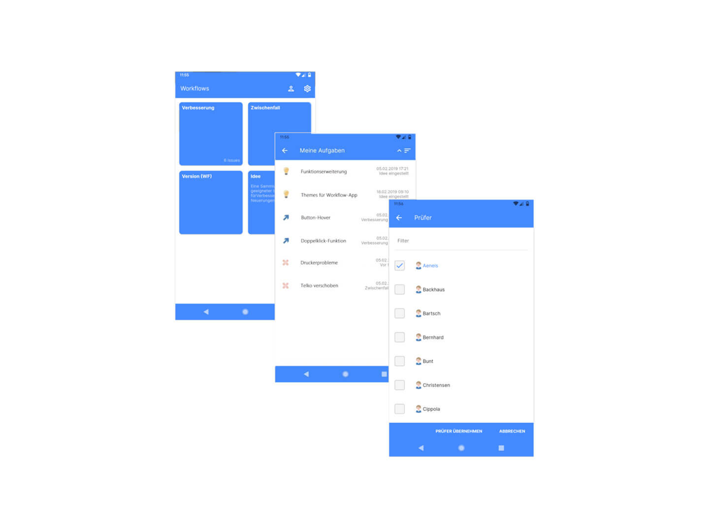App von Aeneis, BPM-Tool der intellior, Partner der W+W Consulting GmbH aus Ettlingen